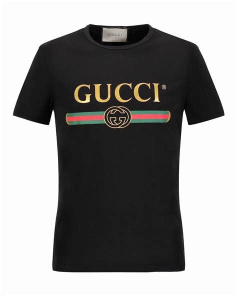 camiseta gucci negra